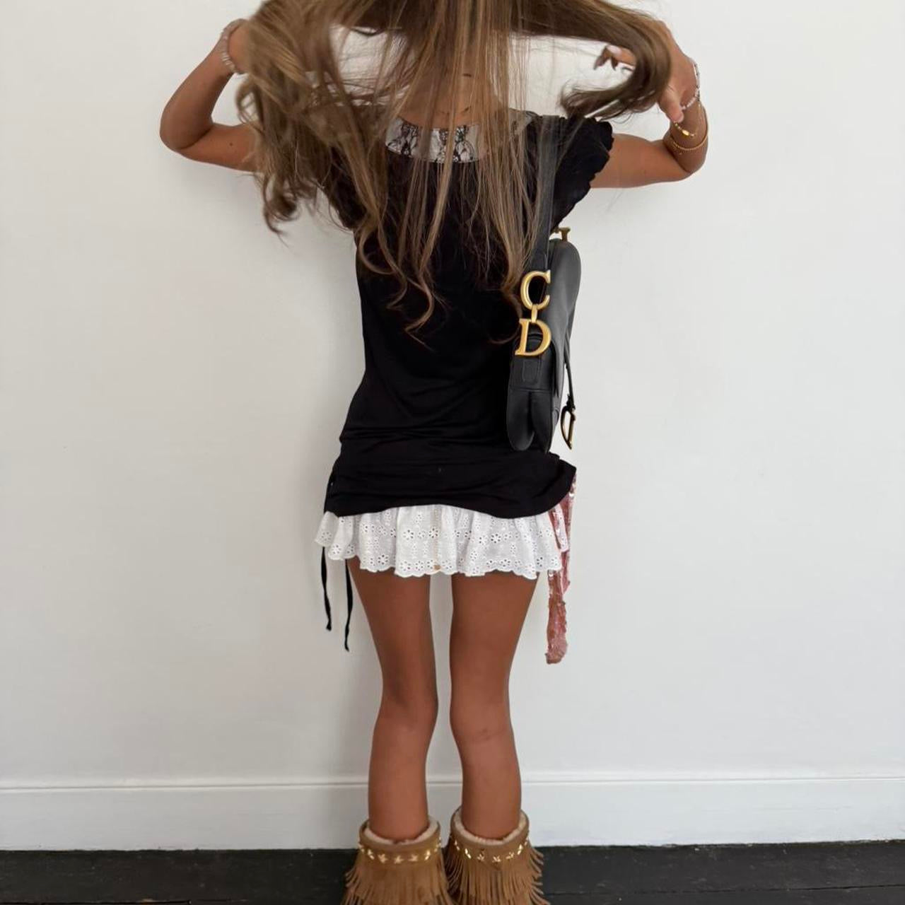 Vintage 90’s lace black top