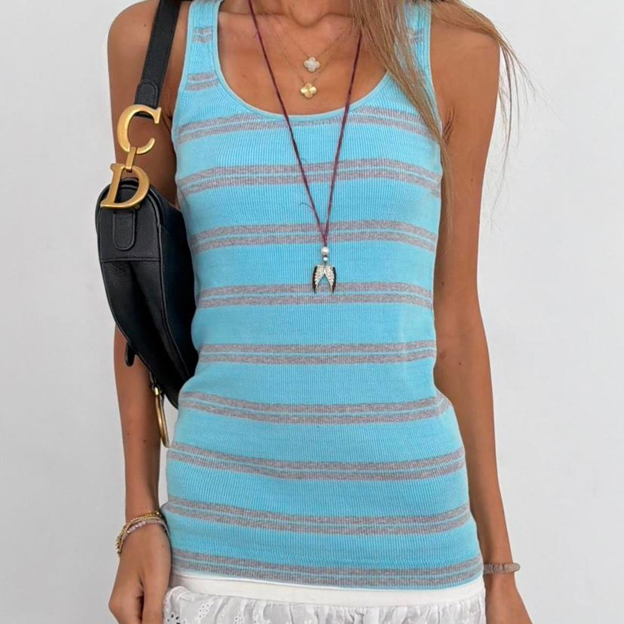 Vintage 2000’s striped blue cami top