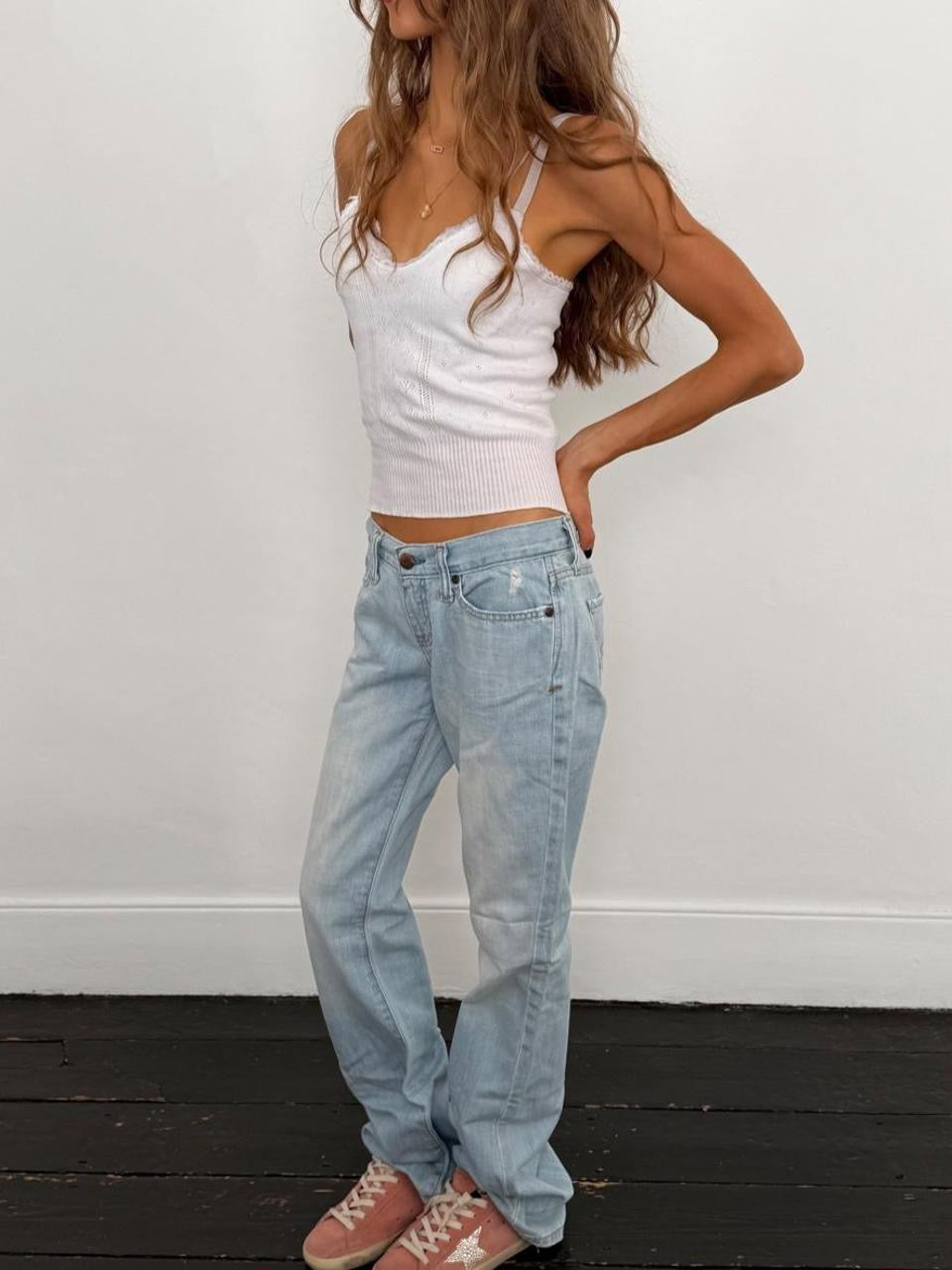 Vintage 00’s Abercrombie and Fitch low rise bootcut jeans
