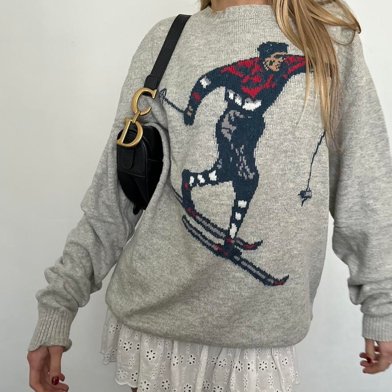 Vintage 90’s ski knitted jumper