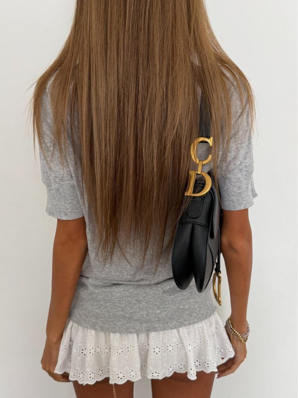 Vintage 00’s Victoria’s Secret grey graphic top
