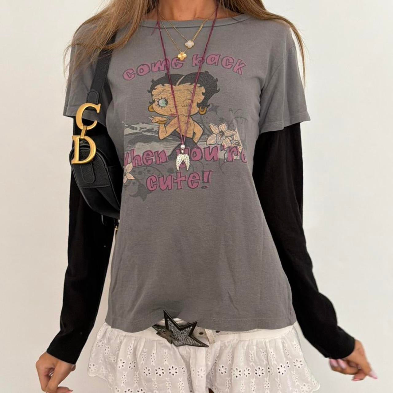Vintage 00s Betty Boop graphic long sleeve top