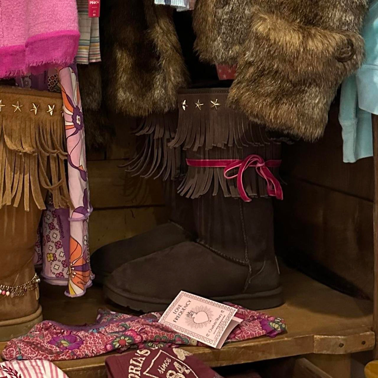 Vintage chocolate brown 2010 Jimmy Choo X Ugg boots