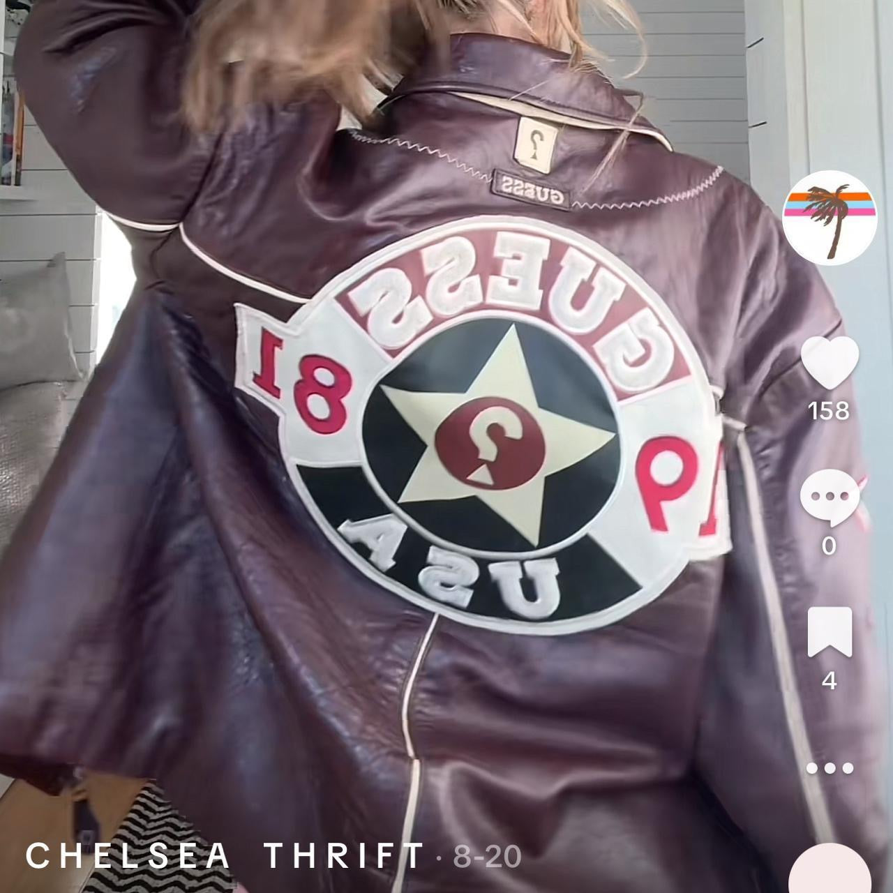 Vintage 90’s rare Guess leather jacket