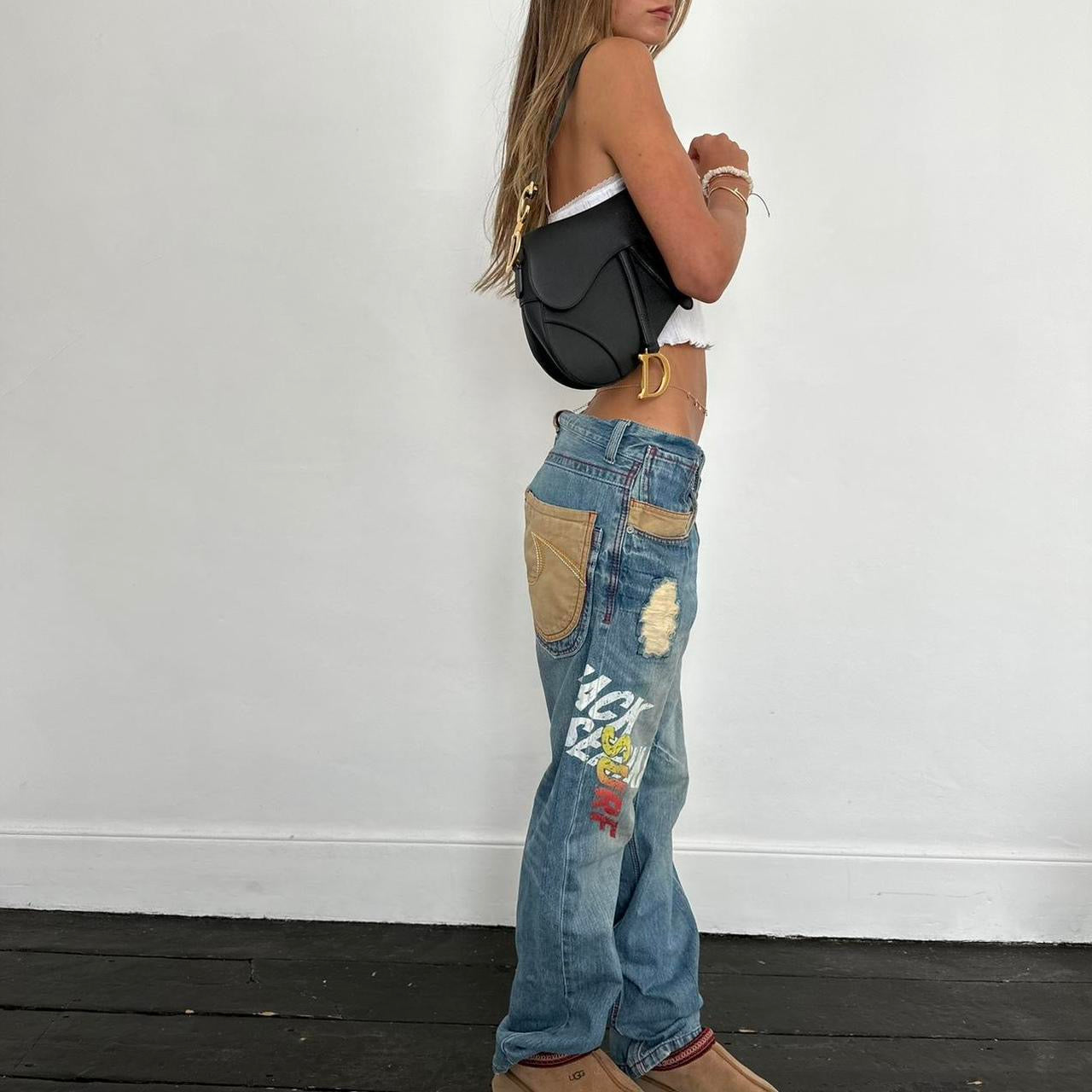 Vintage 90s blue wash rare surf jeans 🩵🐬🏄🏼‍♀️