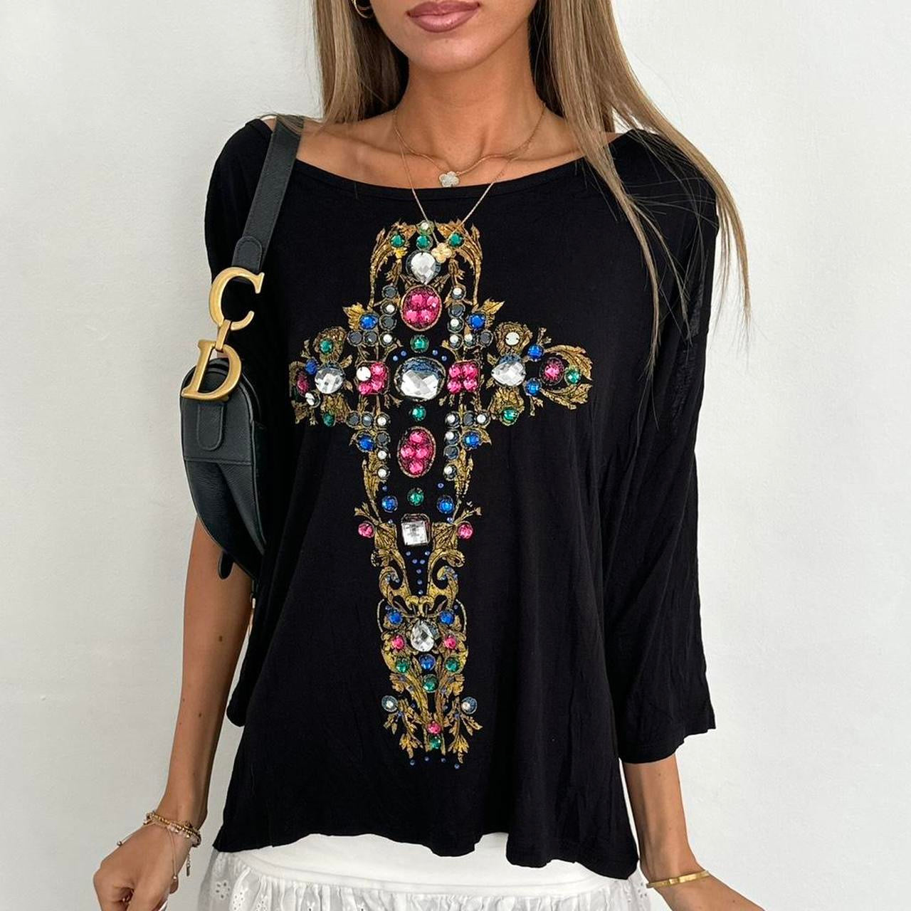 Vintage 00s cross relaxed fit top