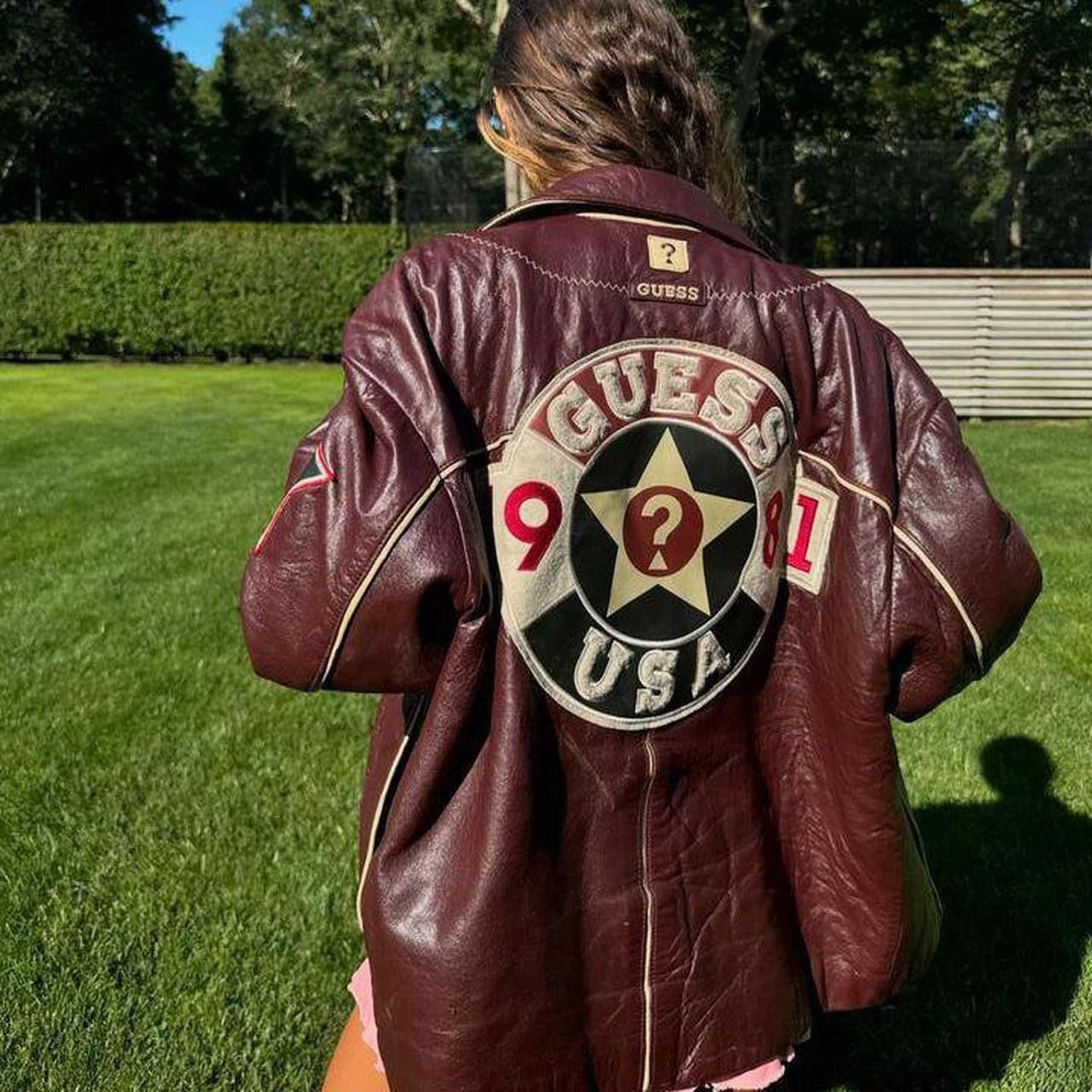 Vintage 90’s rare Guess leather jacket