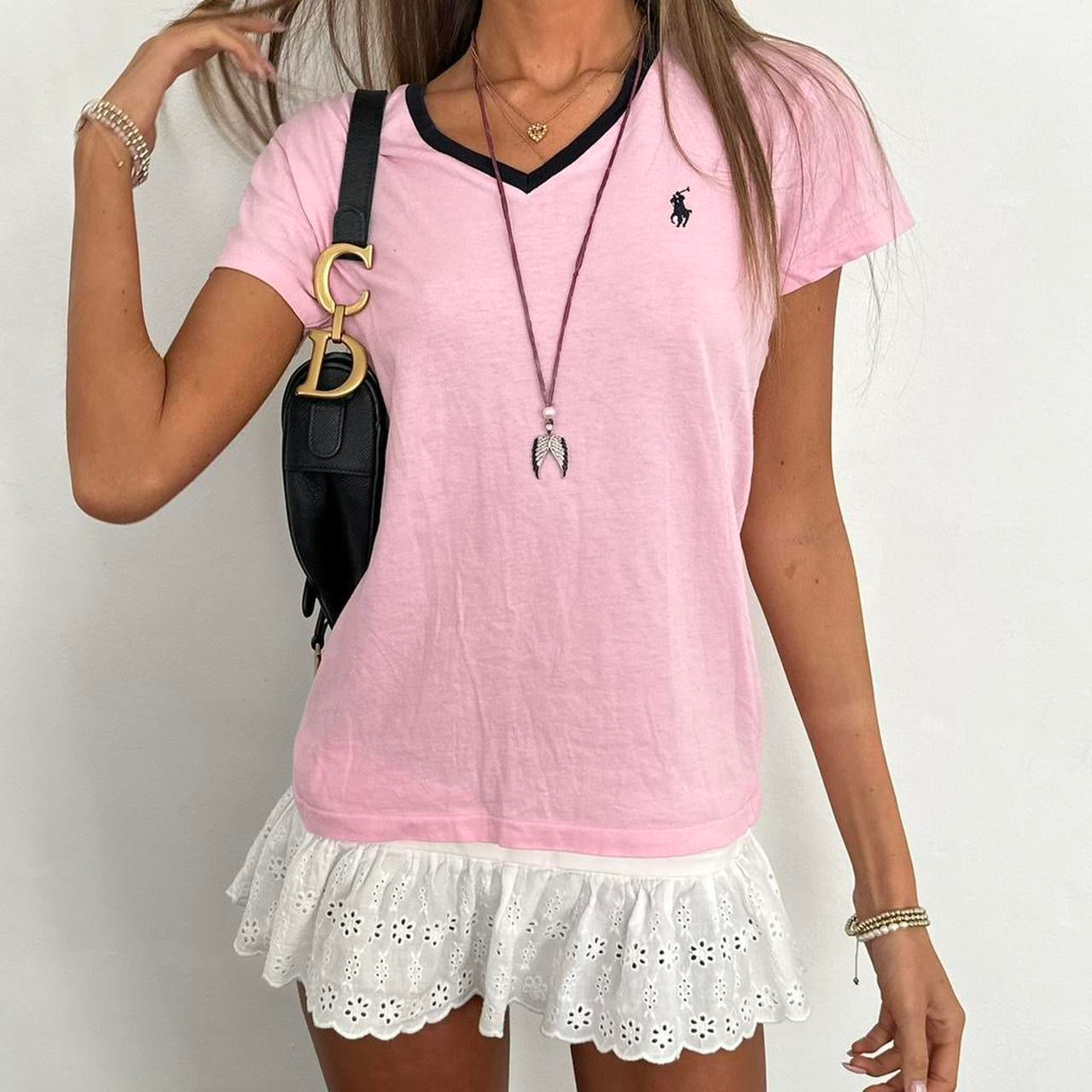 Vintage Ralph Lauren pink tee