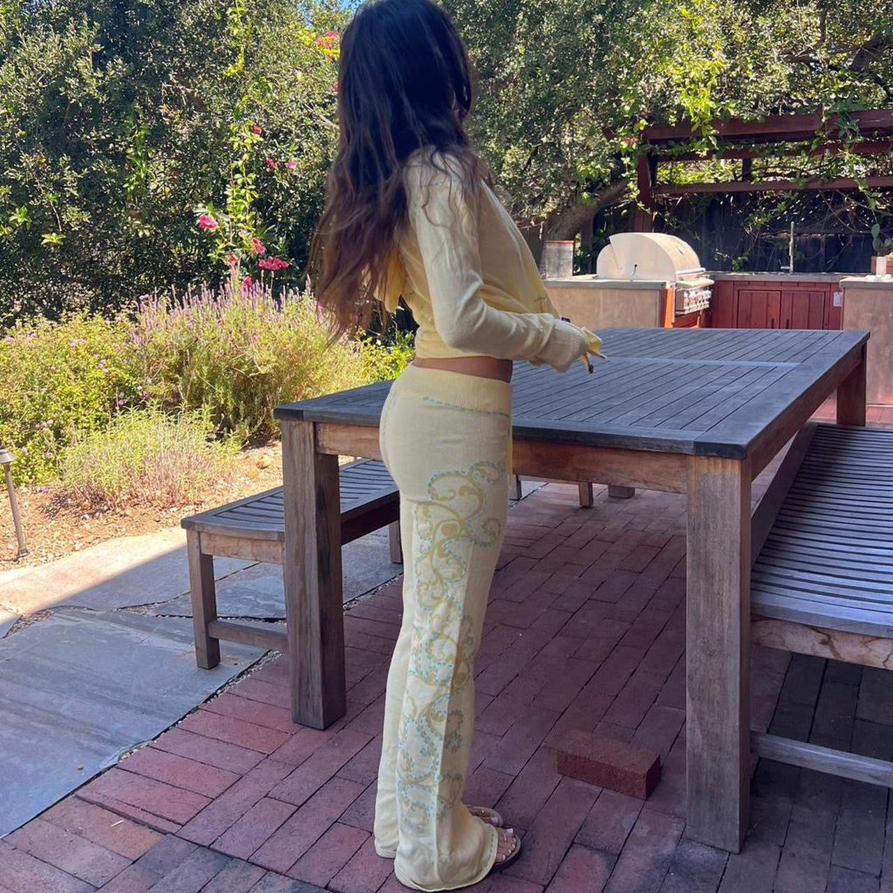 Vintage 90’s pastel yellow two piece set