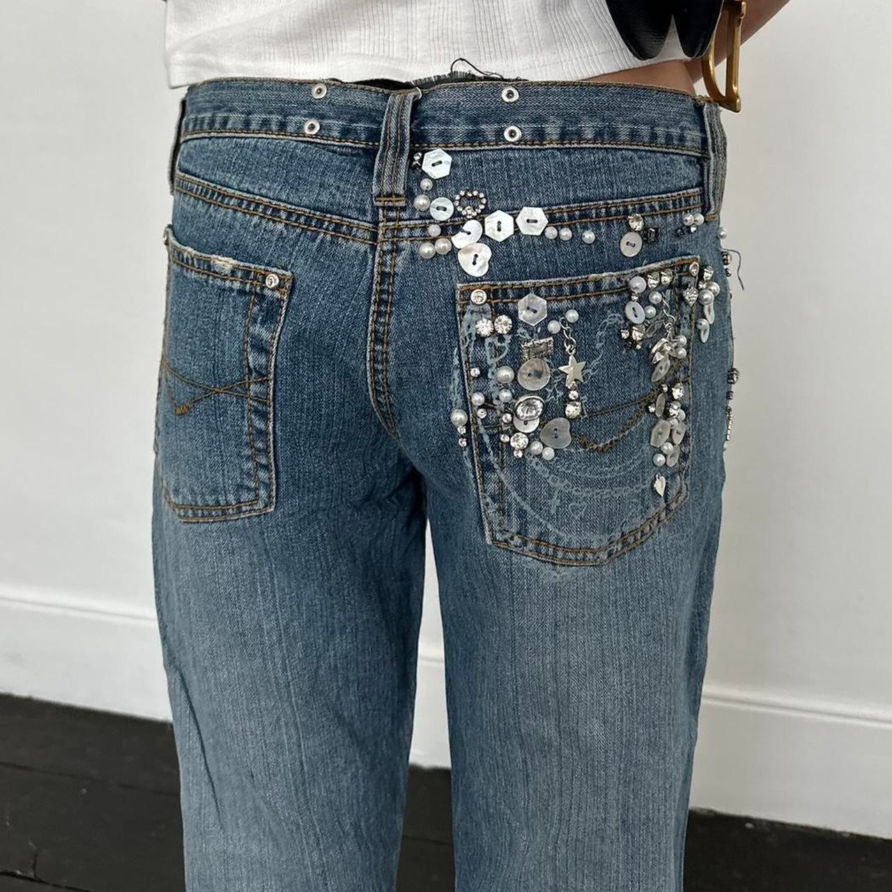 Vintage 2000’s embellished jeans