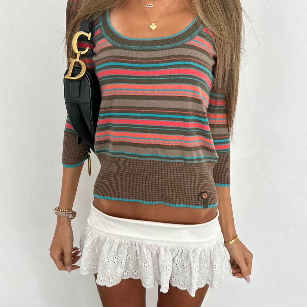 Vintage 2000’s striped sweater top