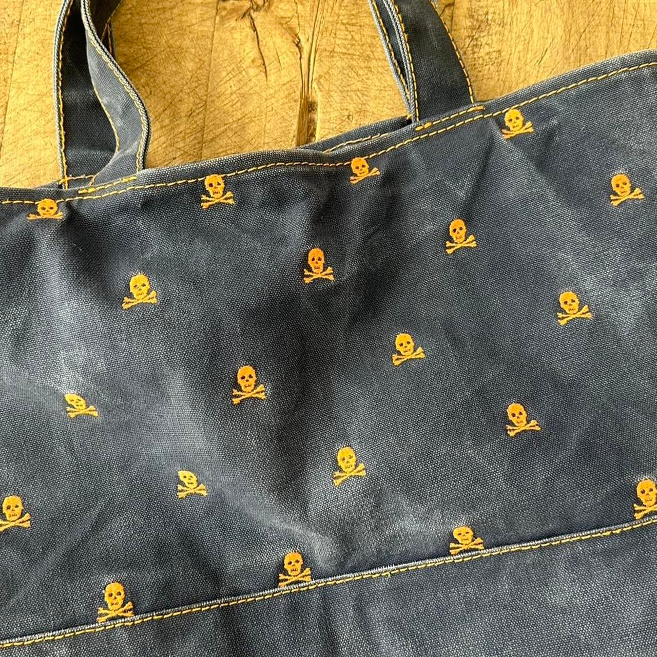 Vintage 00s Ralph Lauren skull tote bag