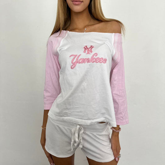 Vintage Yankees off shoulder top