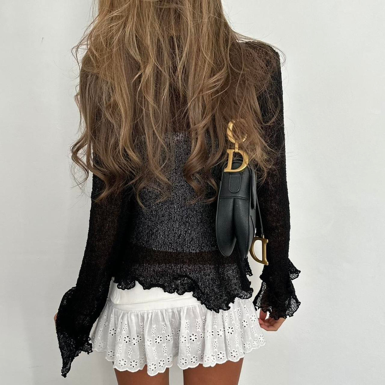 Vintage 2000’s black cardigan top