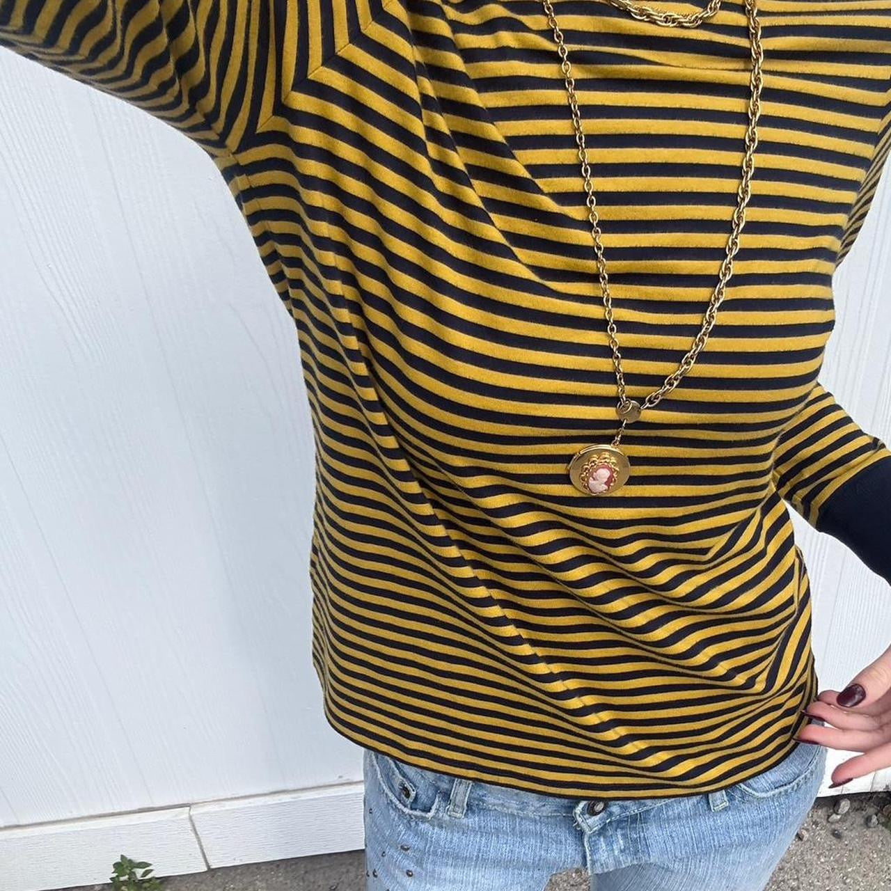 Vintage Laura Ashley striped long sleeve top
