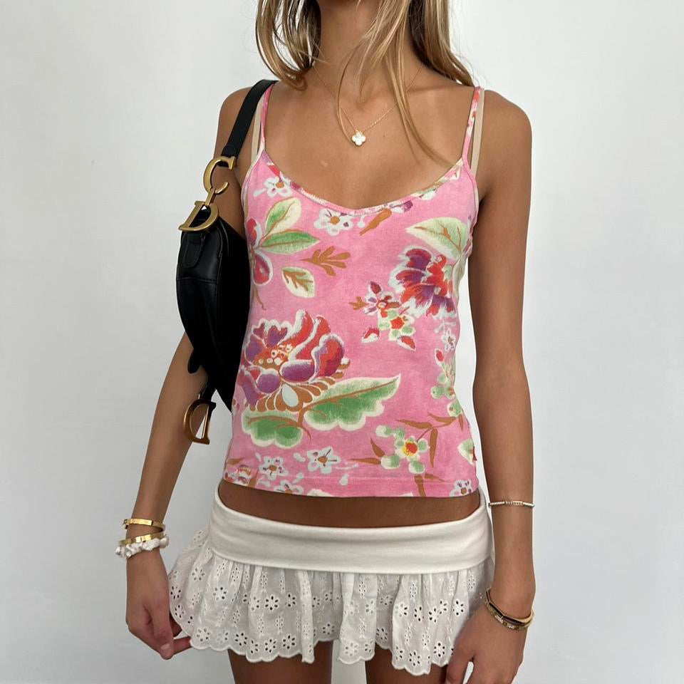 Vintage 90’s pink floral camisole top