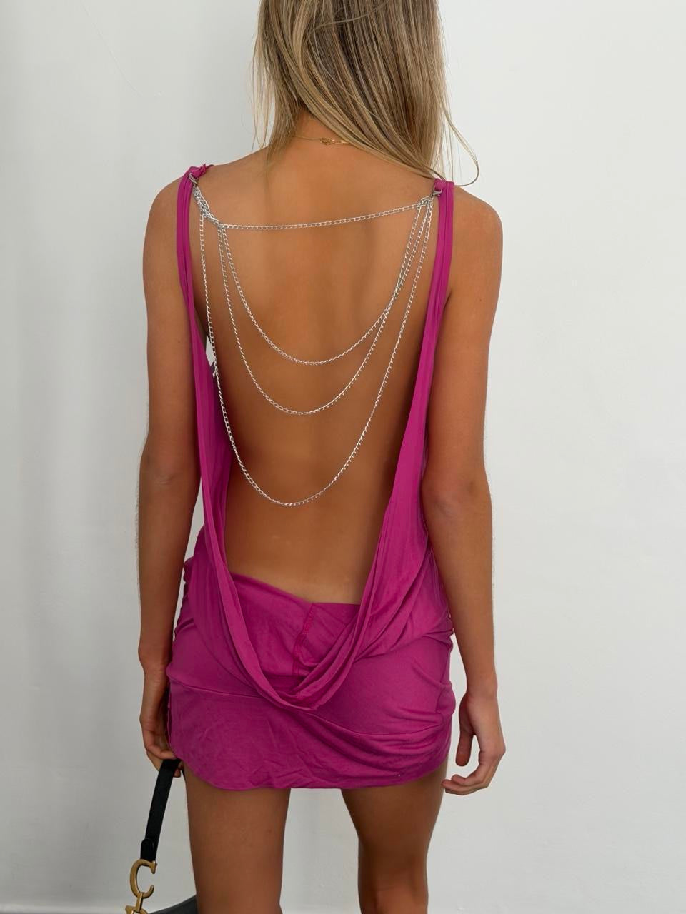 Vintage pink Rolling Stones mini dress