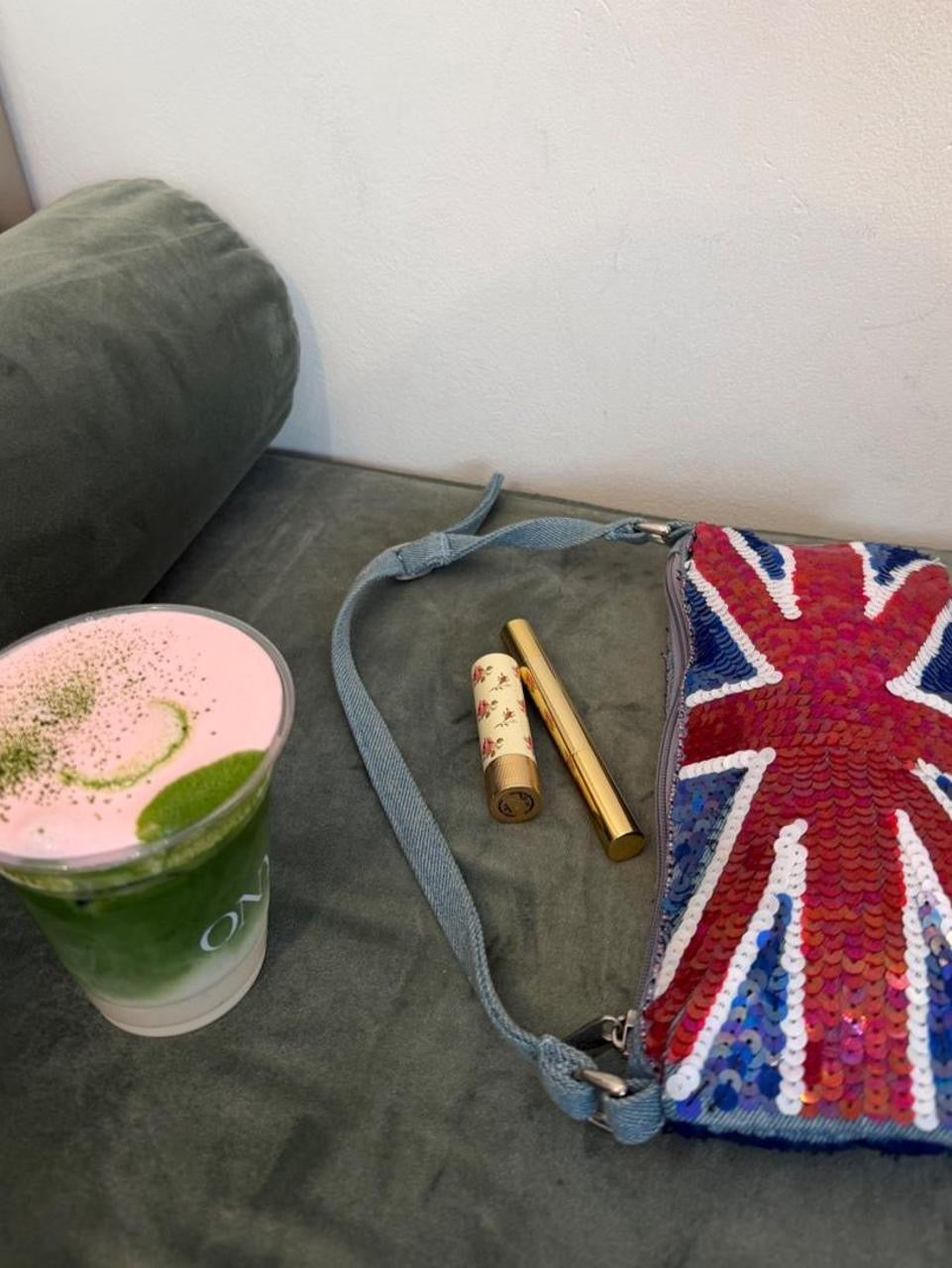 Vintage 00’s sequin Union Jack bag
