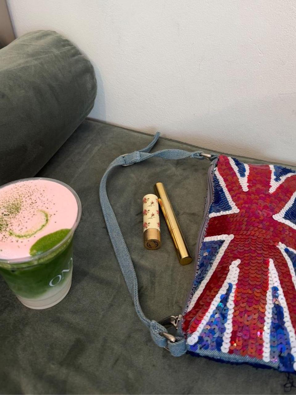 Vintage 00’s sequin Union Jack bag